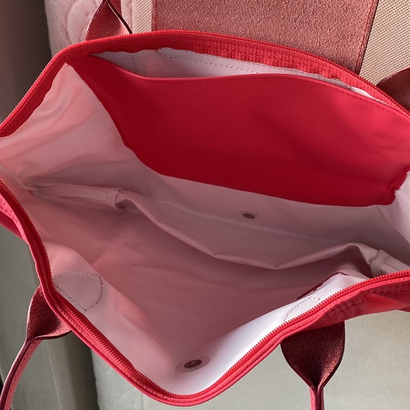 LONGCHAMP Le Pliage Neo Bag PINK CLASSIC TOTE with zip New condition - Picture 4 of 12